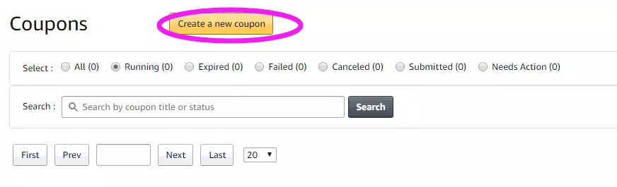 create amazon coupon step 2