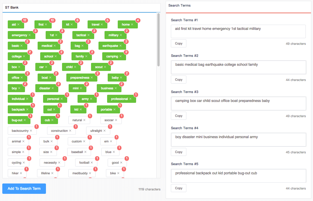 amazon backend search term seo